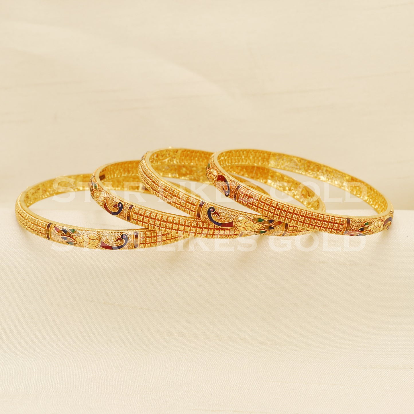 22 karat 22k gold Bangle Bracelet Jewelry, PR1588