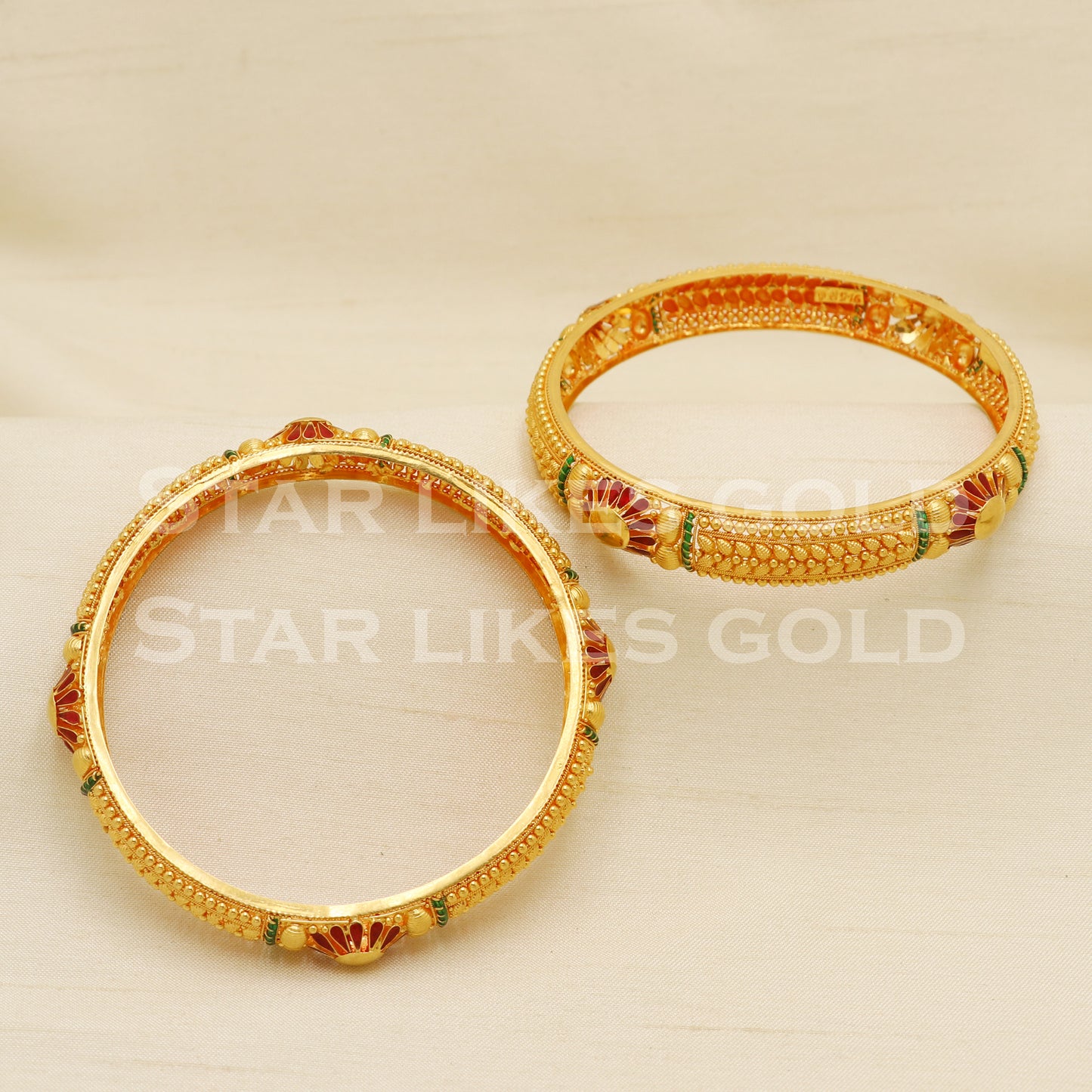 22 karat 22k gold Bangle Bracelet Jewelry, PR1596