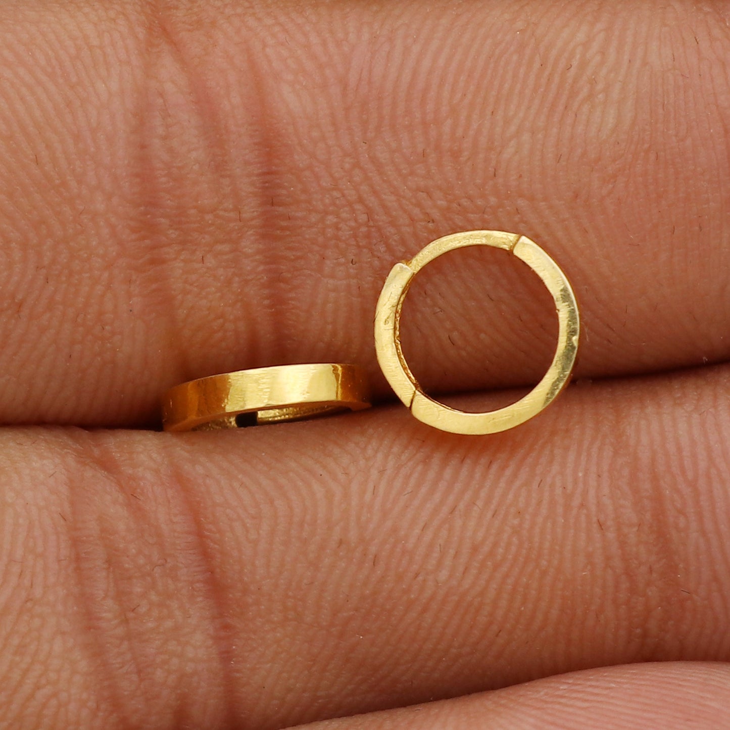 20k Bali Hoop Earring, Handmade 20kt huggie earring hoop indian jewelry,