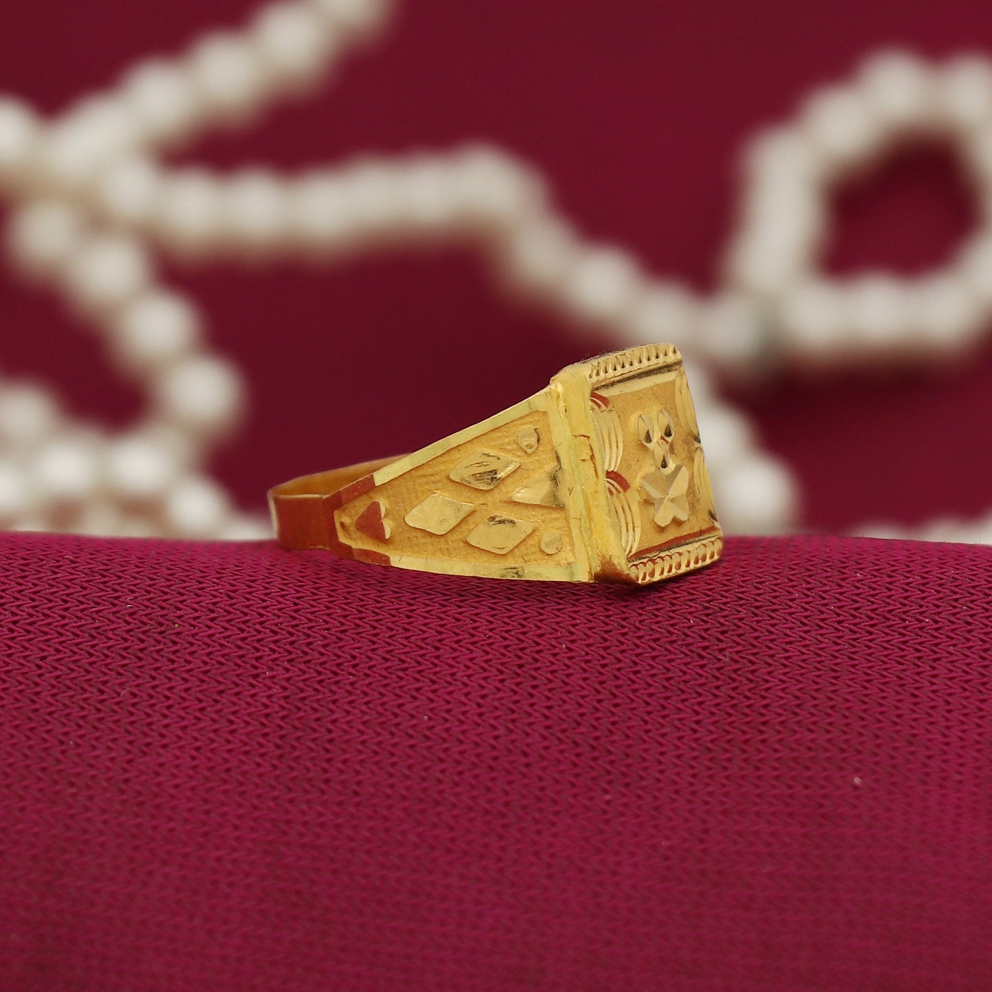 22k 22KT GOLD Men RING Handmade Jewelry, Perfect Gift for Lover PO-1138