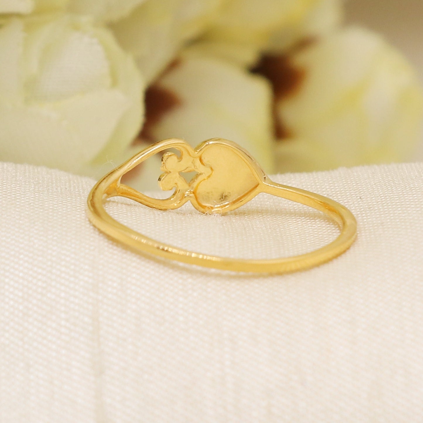 Stunning 22K Solid Yellow Gold Ring Genuine Hallmarked 916 Handcrafted Size 5.75 AND ALL