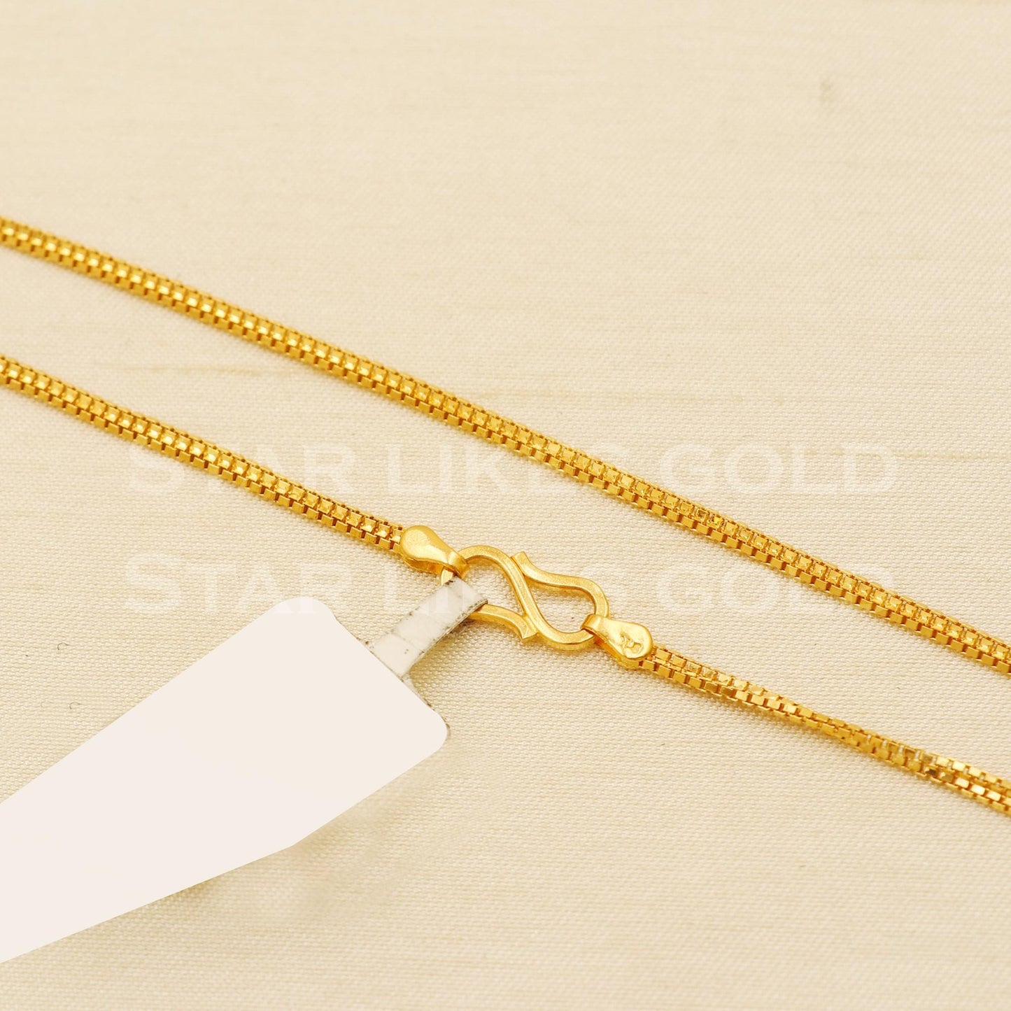 18k Hallmark Gold High-Quality Daily Use Sleek Link Chain, B1452