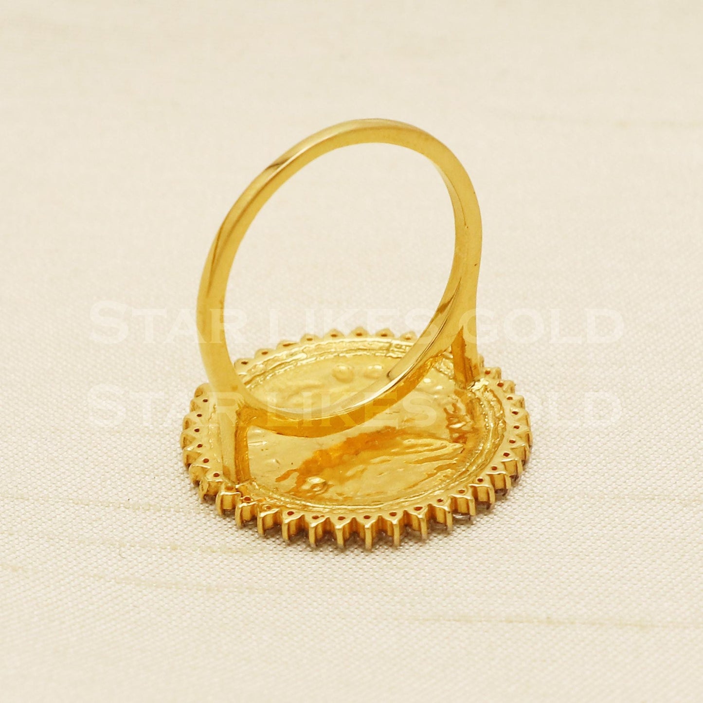 Queen 22 karat 22k gold Handmade Ring Jewelry, PR1039