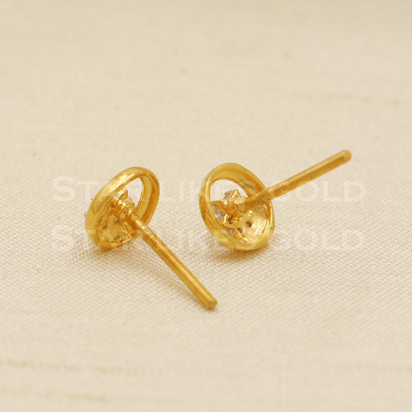 Stunning 22k 22 karat gold dangle earrings jewelry, PR1149