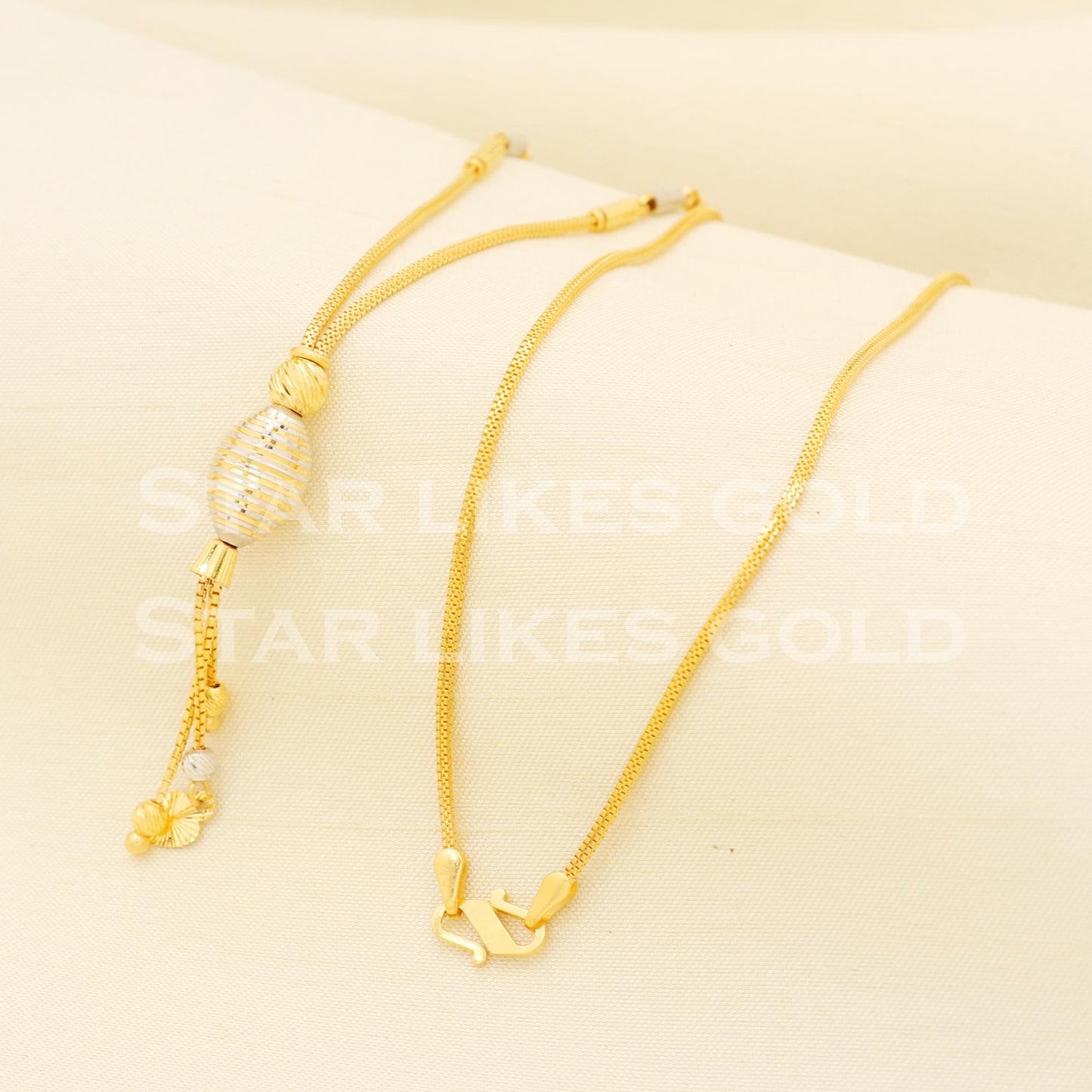 22k 22KT GOLD chain necklace Handmade fine Jewelry, PR1323