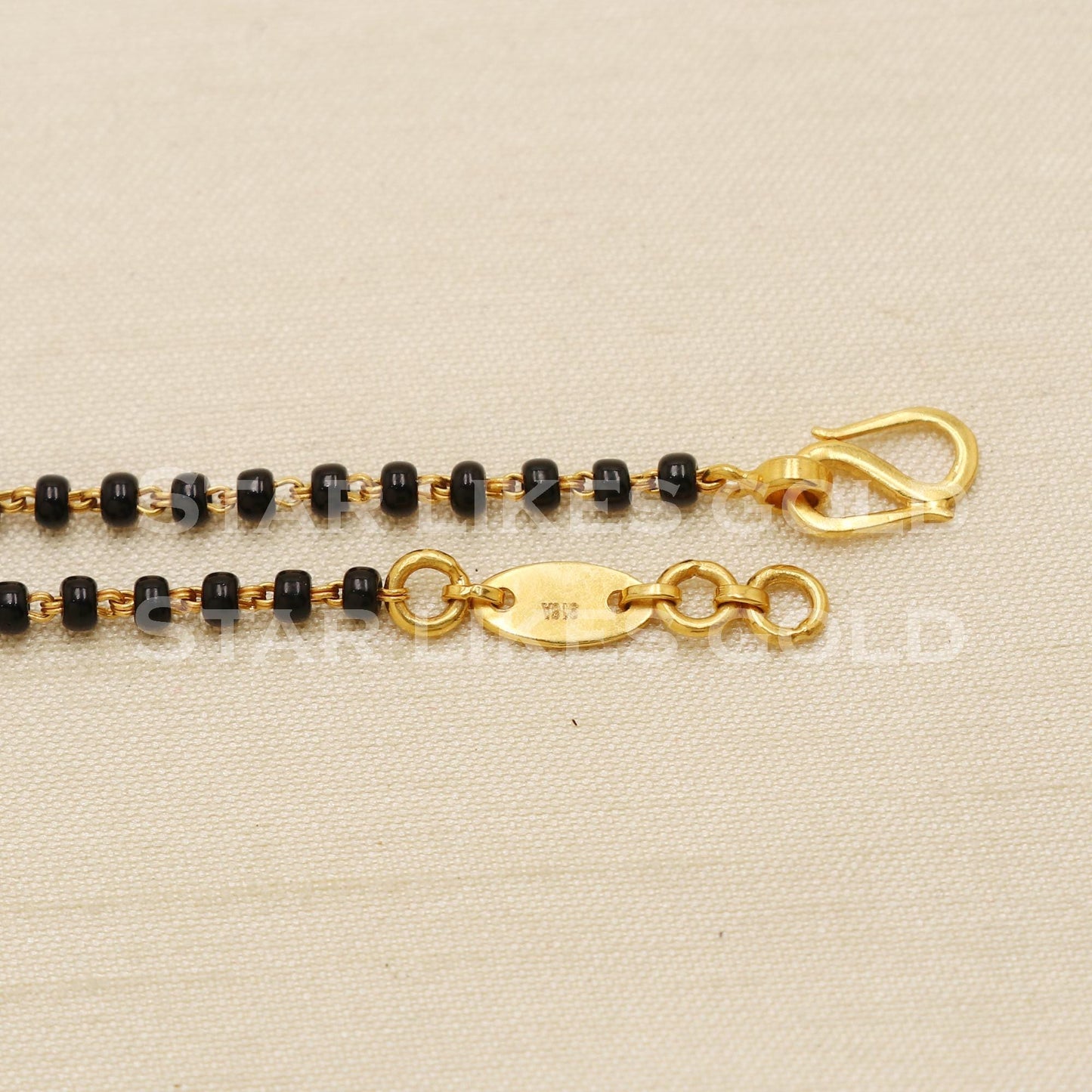 22 karat 22k gold Zircons Black Onyx Women Bracelet jewelry, PR1534
