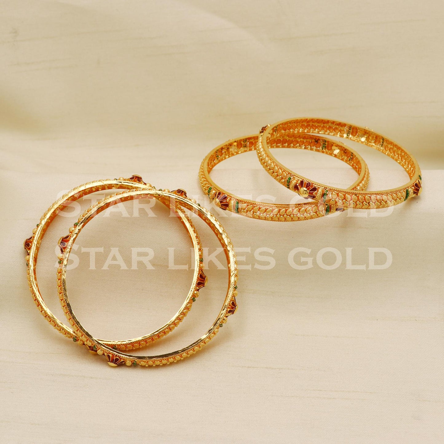 22 karat 22k gold Bangle Bracelet Jewelry, PR1583