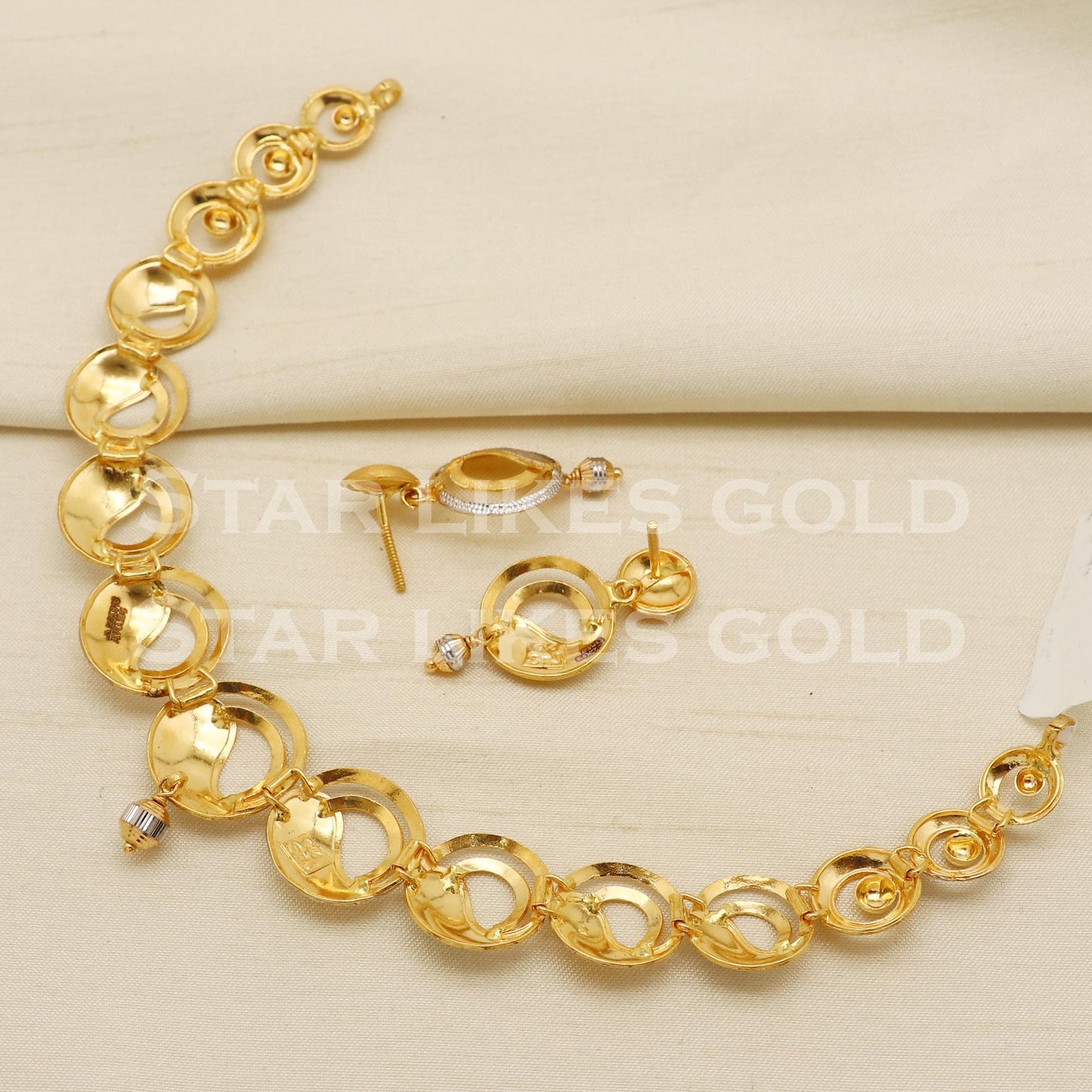 Designer 22KT 22 Karat GOLD NECKLACE Bling Jewelry, Indian jewelry, Perfect Gift for Bridal, PR1438