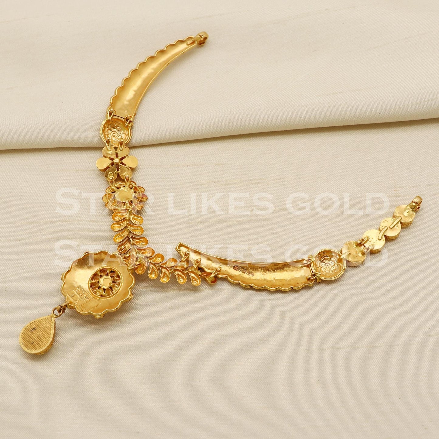 Traditional 22KT 22 Karat GOLD NECKLACE Wedding Jewelry, Perfect Gift for Loved Ones, PR1475