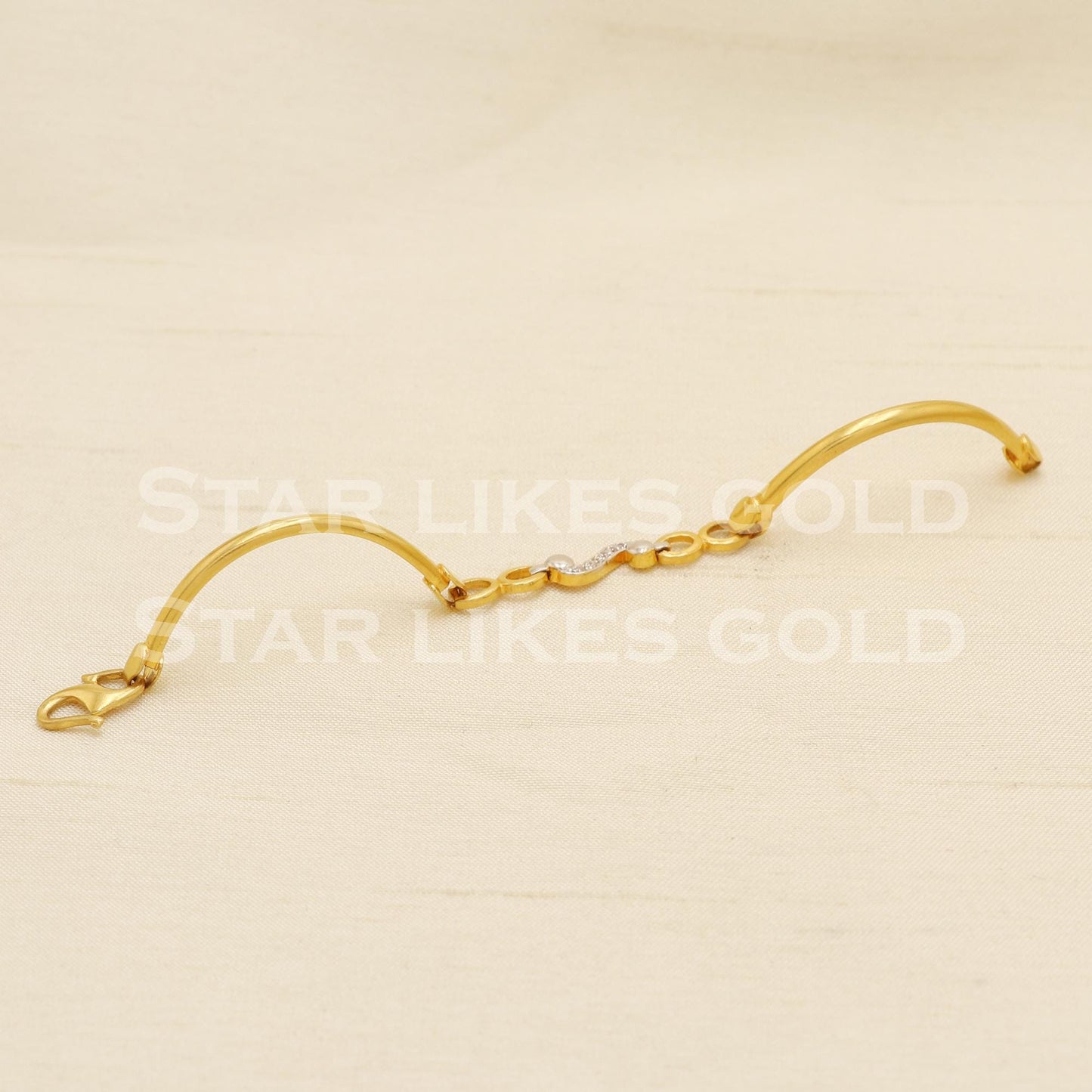 22 karat 22k gold Child Baby Bangle Bracelet Charms Jewelry for Birthday Gift, PR1559