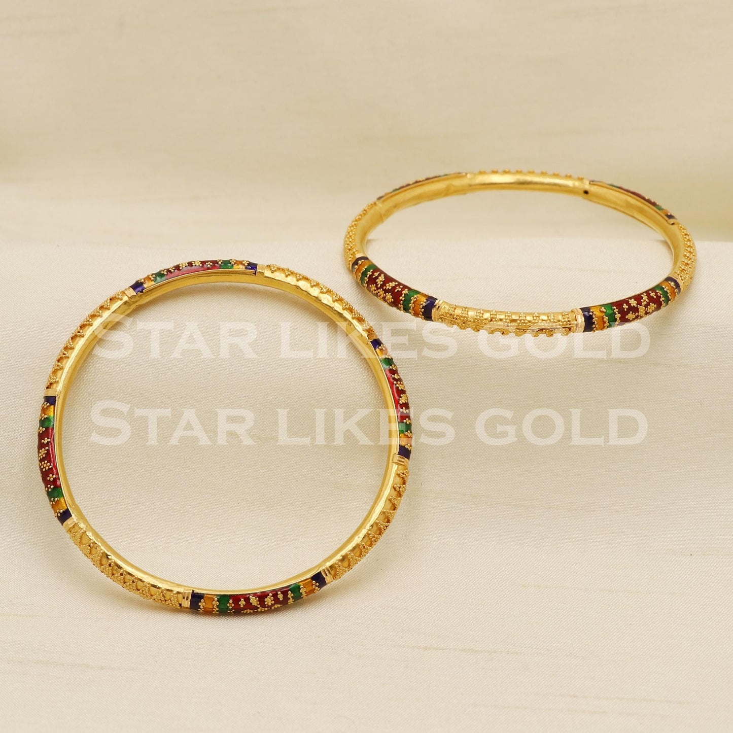 22 karat 22k gold Bangle Bracelet Jewelry, PR1582