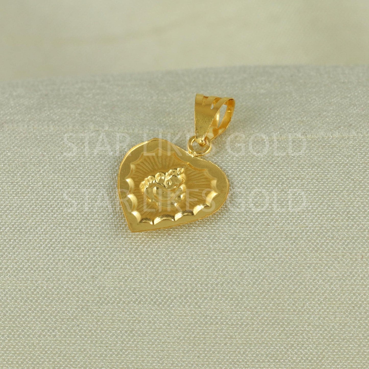 Ganeshji Real 18k Gold Handmade Pendant Jewelry, B1649