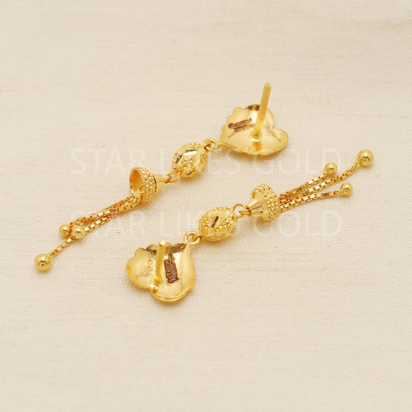 Hallmark 22k Gold Unique Minimalist Long Dangles for a Sophisticated Look, PR1694