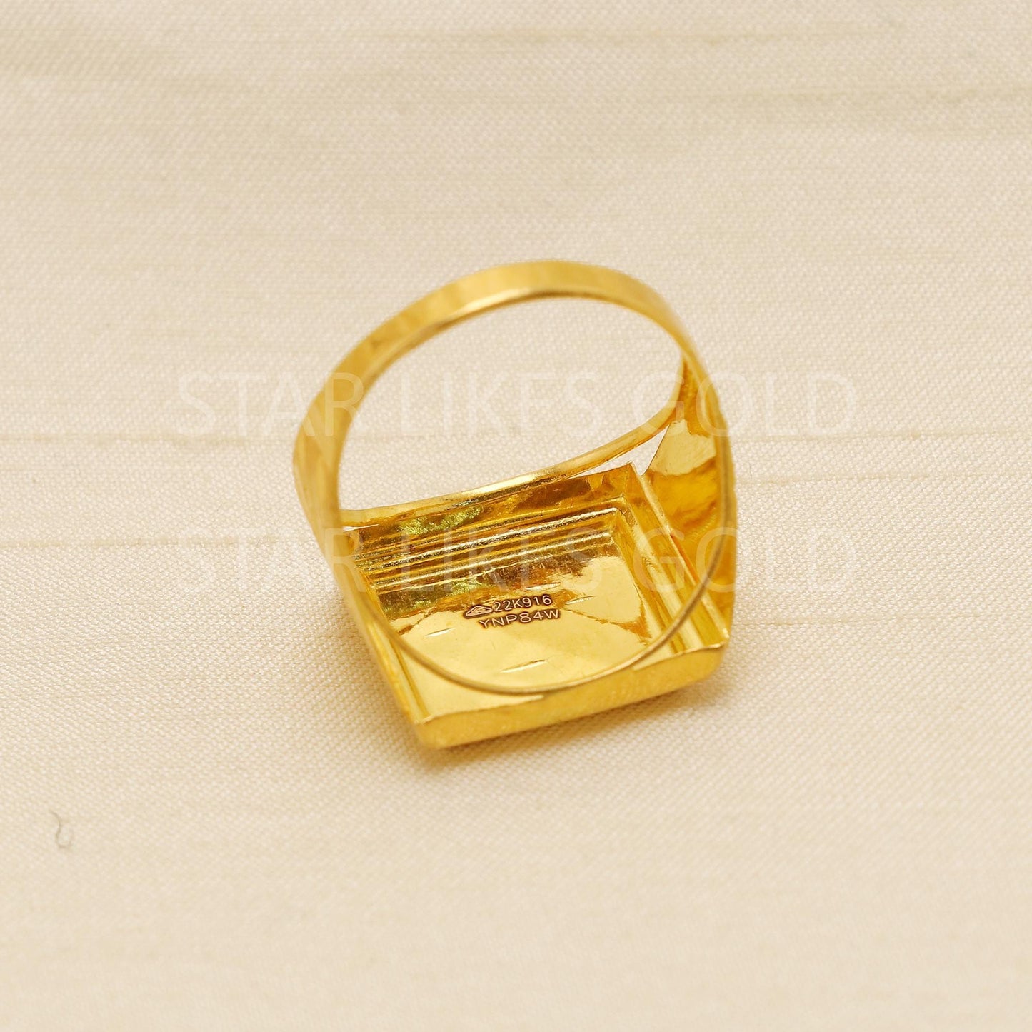 22K Solid Yellow Gold Ring Genuine Hallmarked 916 Intricately Handcrafted US 10.75, B1927