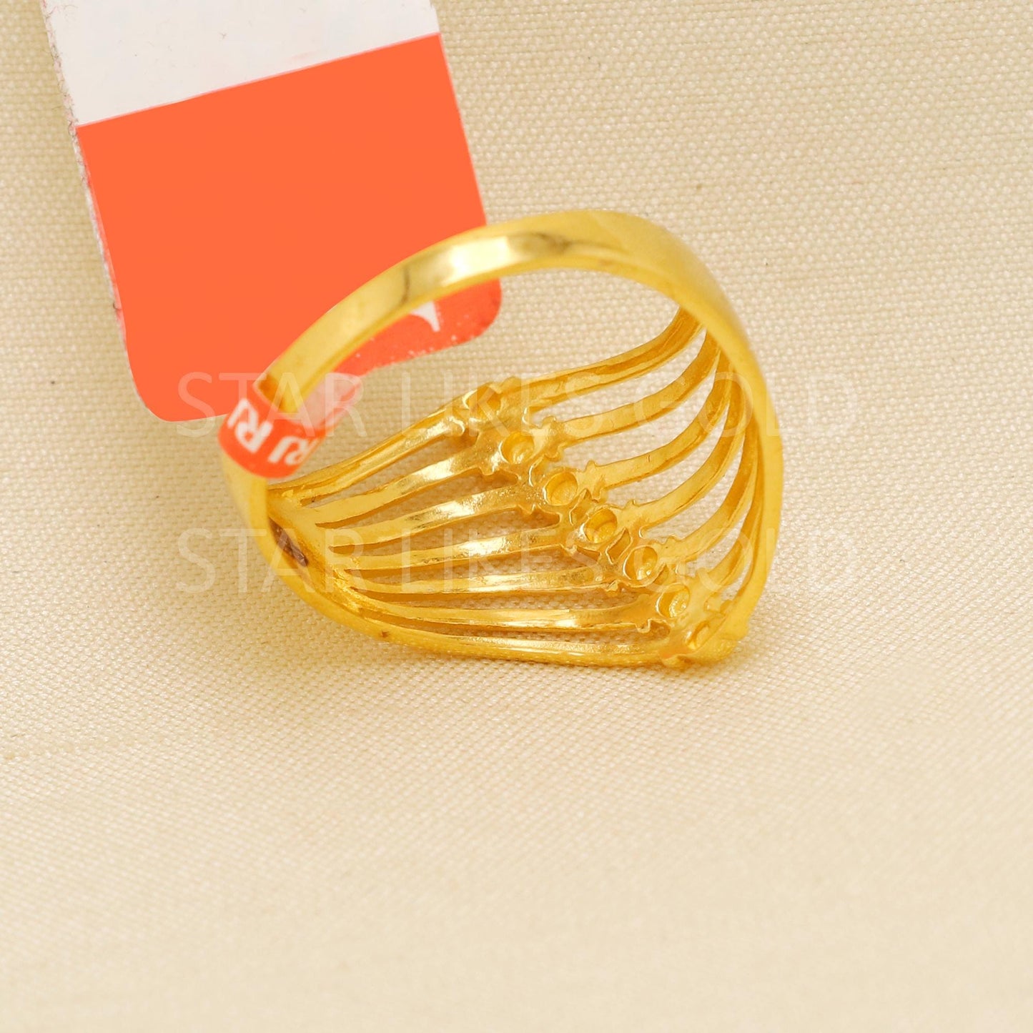 Handcrafted 22k Pure Gold handmade Rings - Artisan Jewelry, 22k Jewelry, Designer Gold Ring, Hallmarked, PR1895