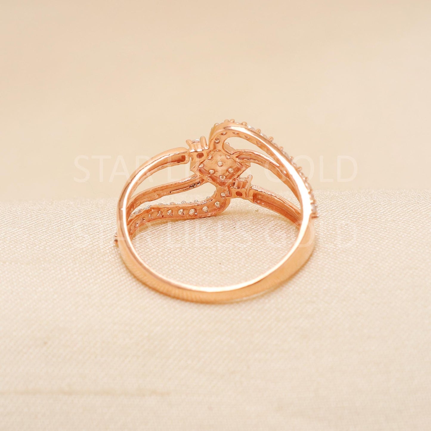 Handcrafted 18k Rose Gold handmade Rings - Artisan Jewelry, 18k Jewelry, Designer Gold Ring, Hallmarked, PR1906