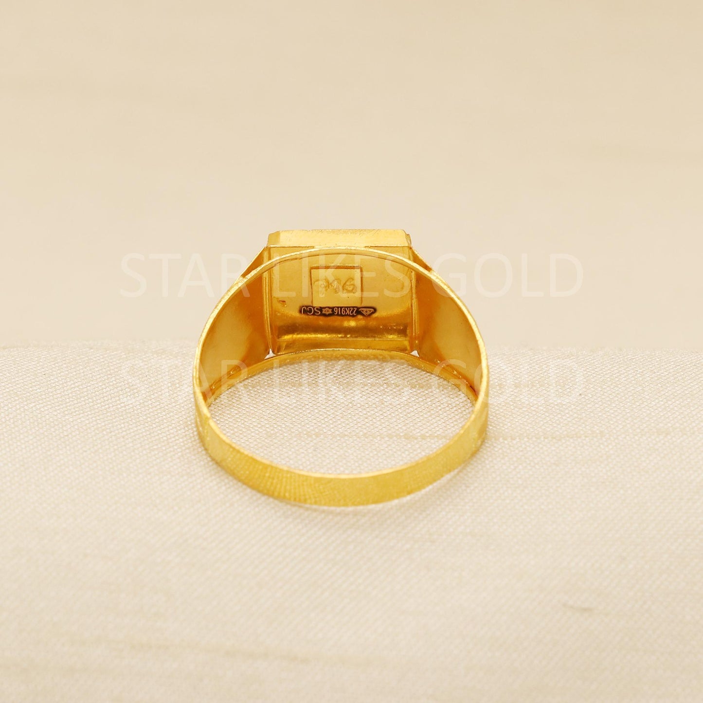 22K Solid Yellow Gold Ring Genuine Hallmarked 916 Intricately Handcrafted US 11, B1926