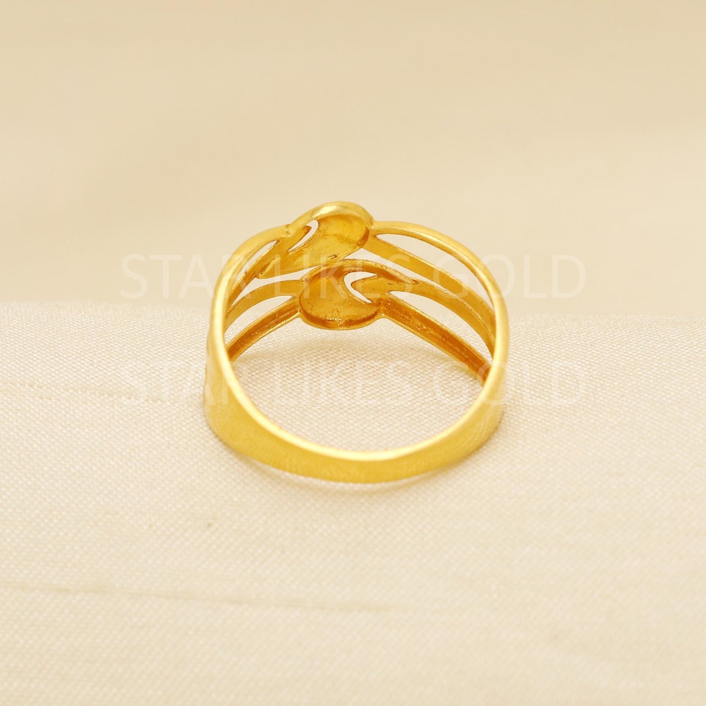 Handcrafted 22k Pure Gold handmade Rings - Artisan Jewelry, Designer Gold Ring, Hallmarked, PR1884
