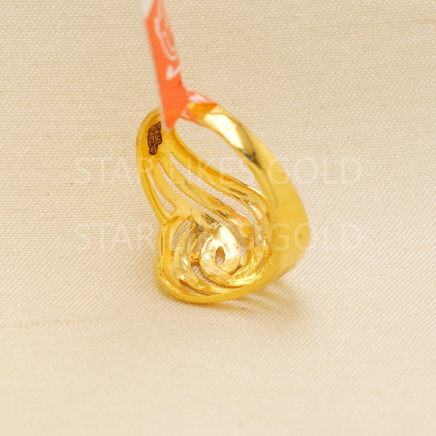 Handcrafted 22k Pure Gold handmade Rings - Artisan Jewelry, 22k Jewelry, Designer Gold Ring, Hallmarked, PR1892