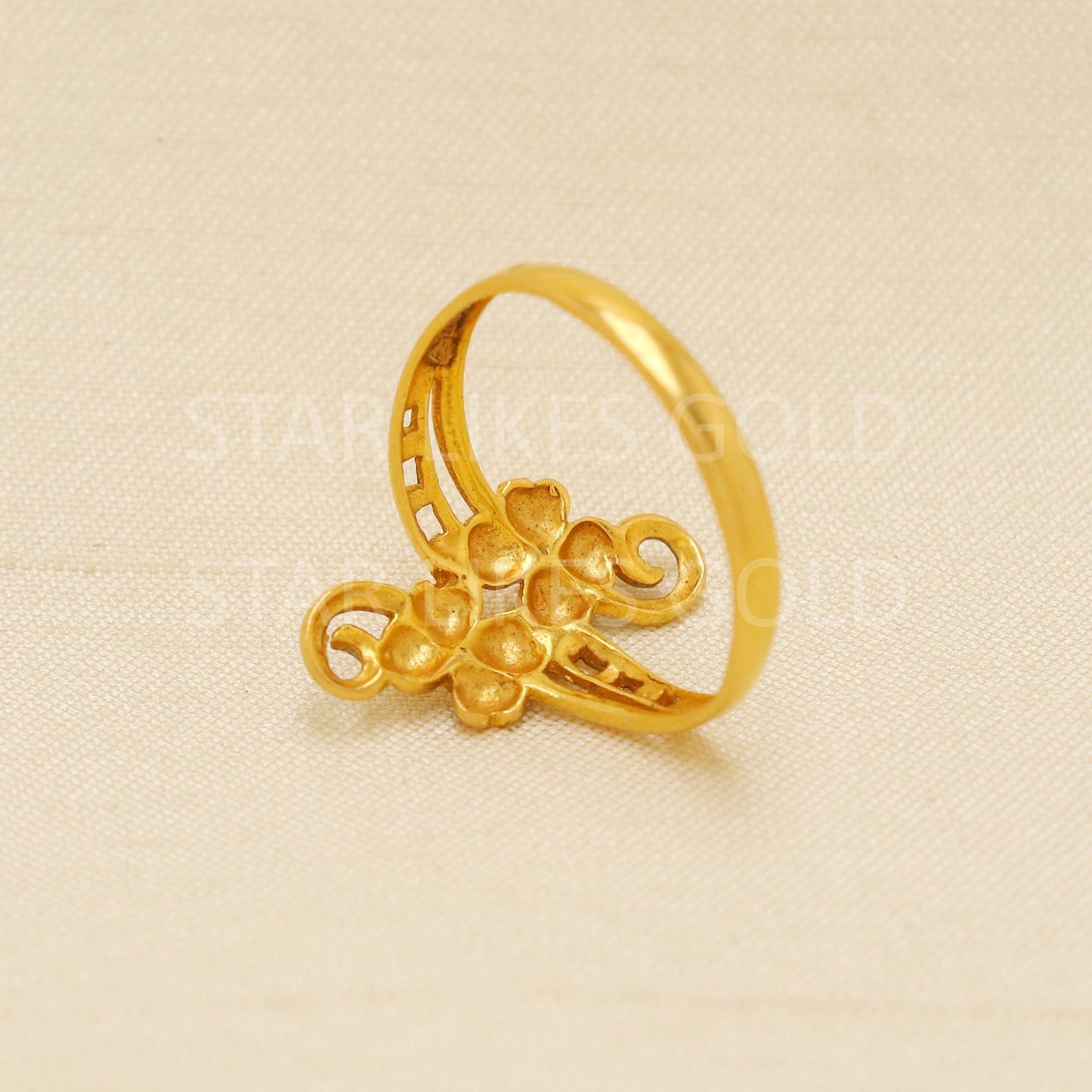 Handcrafted 22k Pure Gold handmade Rings - Artisan Jewelry, 22k Jewelry, Designer Gold Ring, Hallmarked, PR1902