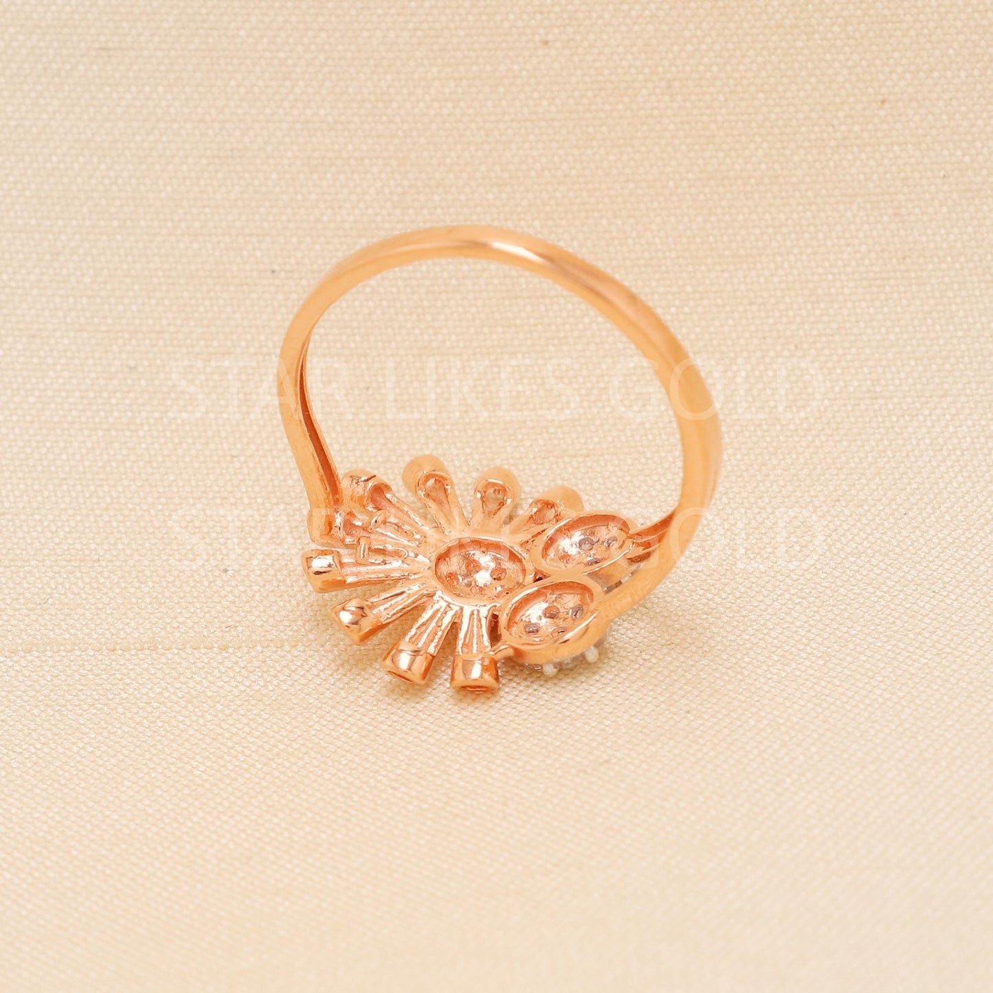 Handcrafted 18k Rose Gold handmade Rings - Artisan Jewelry, 18k Jewelry, Designer Gold Ring, Hallmarked, PR1904