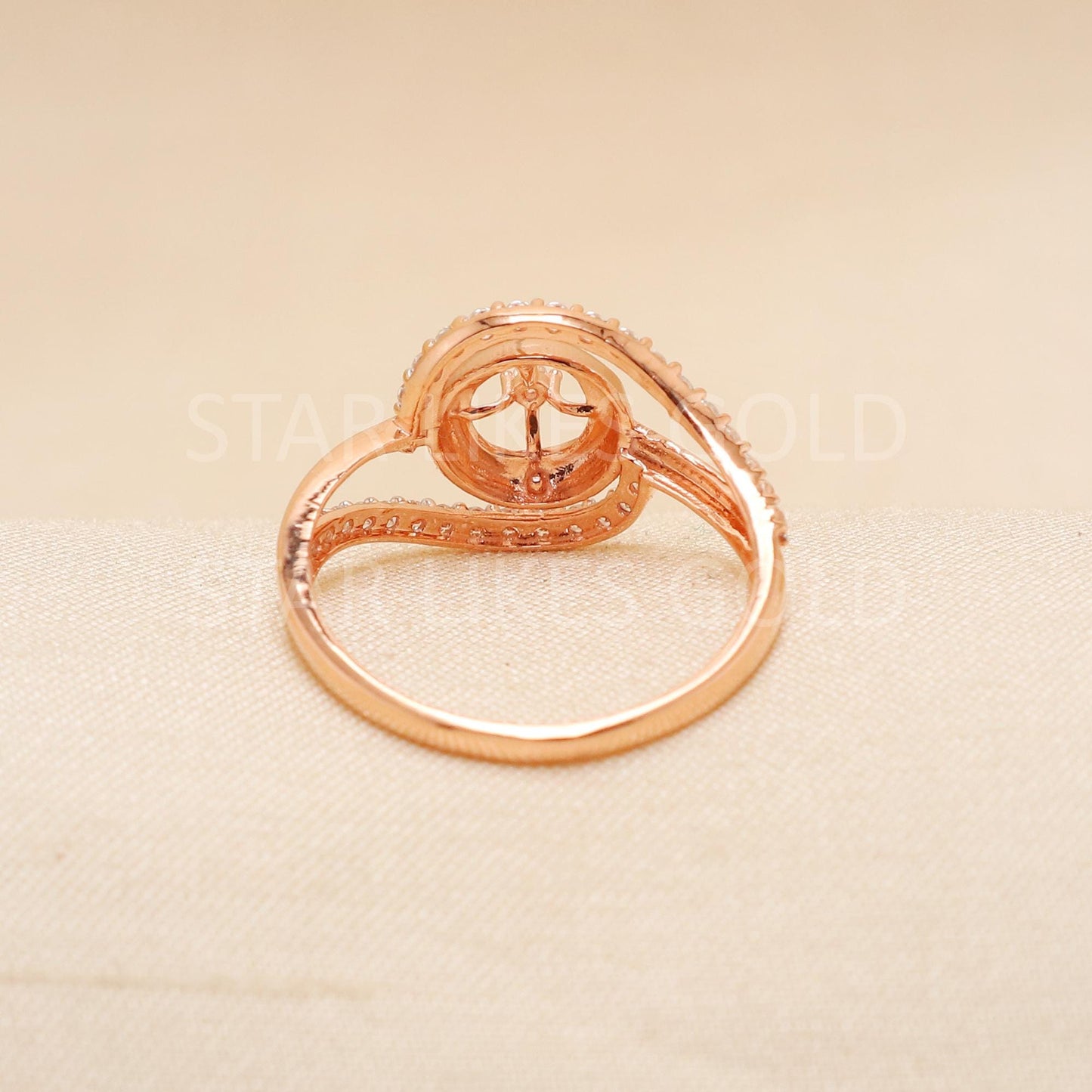 Handcrafted 18k Rose Gold handmade Rings - Artisan Jewelry, 18k Jewelry, Designer Gold Ring, Hallmarked, PR1908