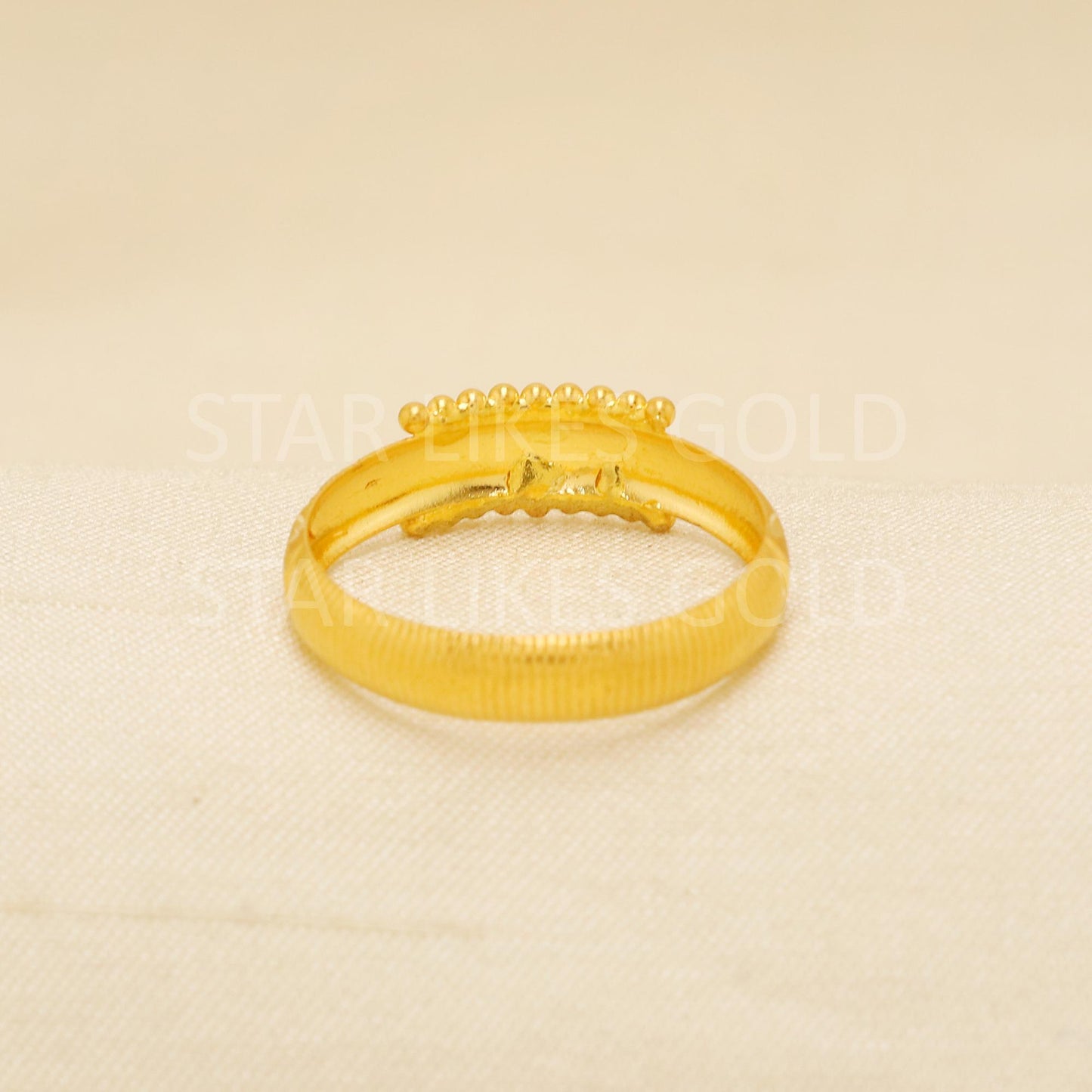 Handcrafted 22k Pure Gold handmade Rings - Artisan Jewelry, 22k Jewelry, Designer Gold Ring, Hallmarked, PR1922