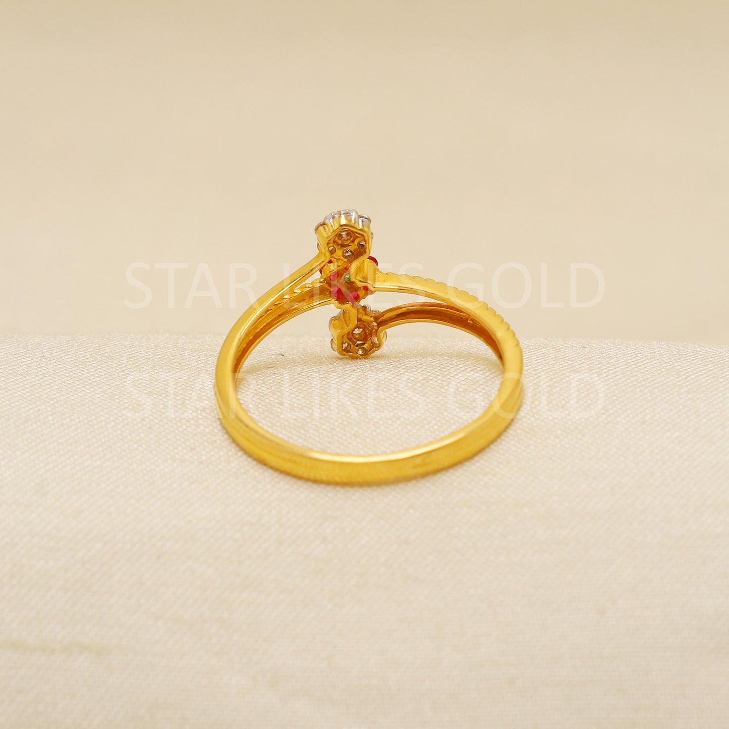 Handcrafted 22k Pure Gold handmade Rings - Artisan Jewelry, 22k Jewelry, Designer Gold Ring, Hallmarked, PR1930