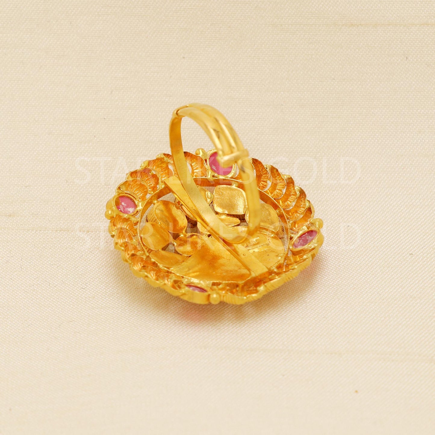 Handcrafted 22k Pure Gold handmade Rings - Artisan Jewelry, 22k Jewelry, Designer Gold Ring, Hallmarked, PR1941
