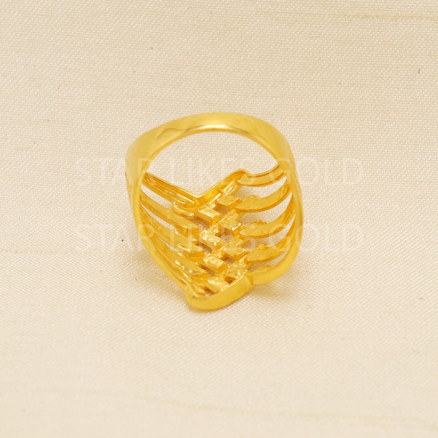Handcrafted 22k Pure Gold handmade Rings - Artisan Jewelry, 22k Jewelry, Designer Gold Ring, Hallmarked, PR1945
