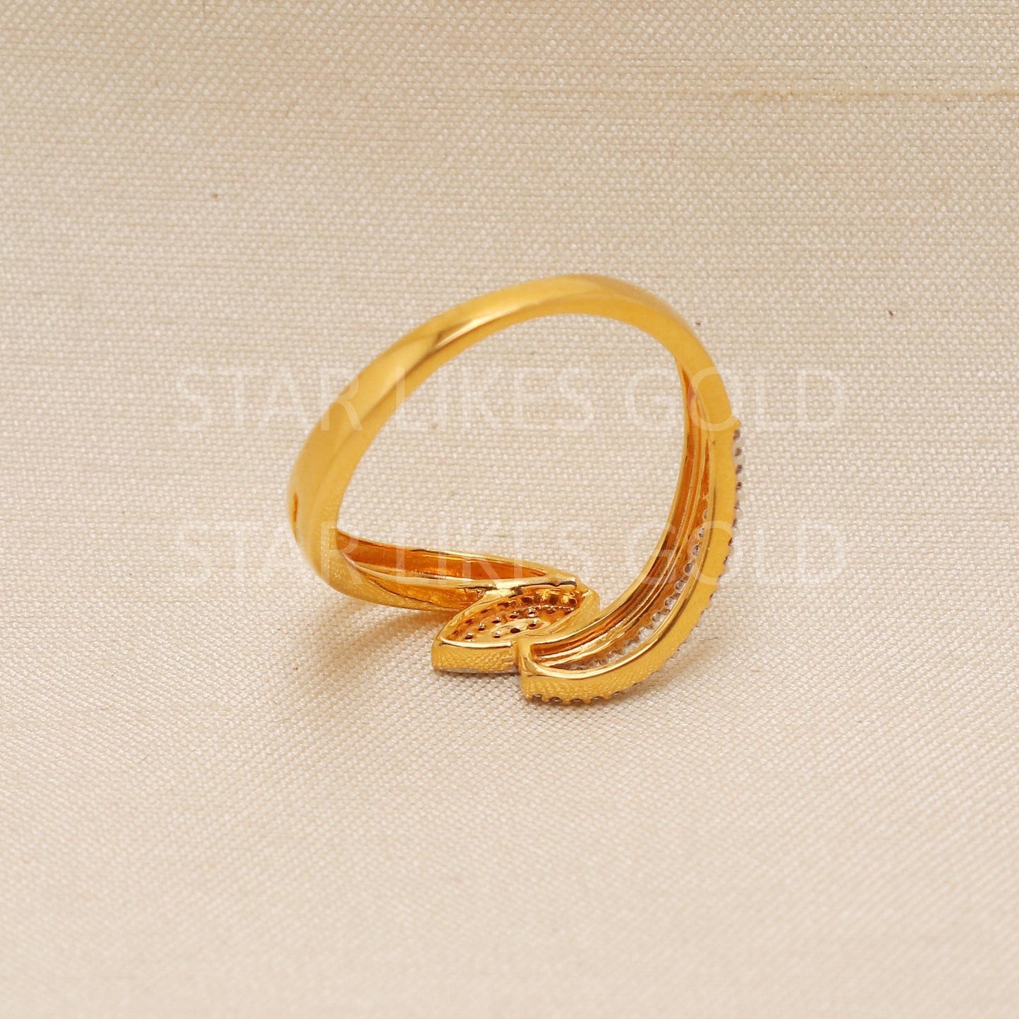 Handcrafted 22k Pure Gold handmade Rings - Artisan Jewelry, 22k Jewelry, Designer Gold Ring, Hallmarked, PR1972