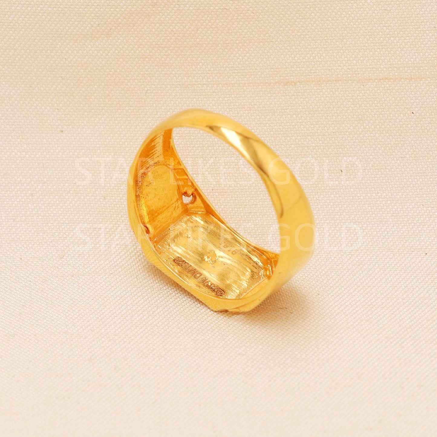 Handcrafted 22k Pure Gold handmade Rings - Artisan Jewelry, 22k Jewelry, Designer Gold Ring, Hallmarked, PR2005
