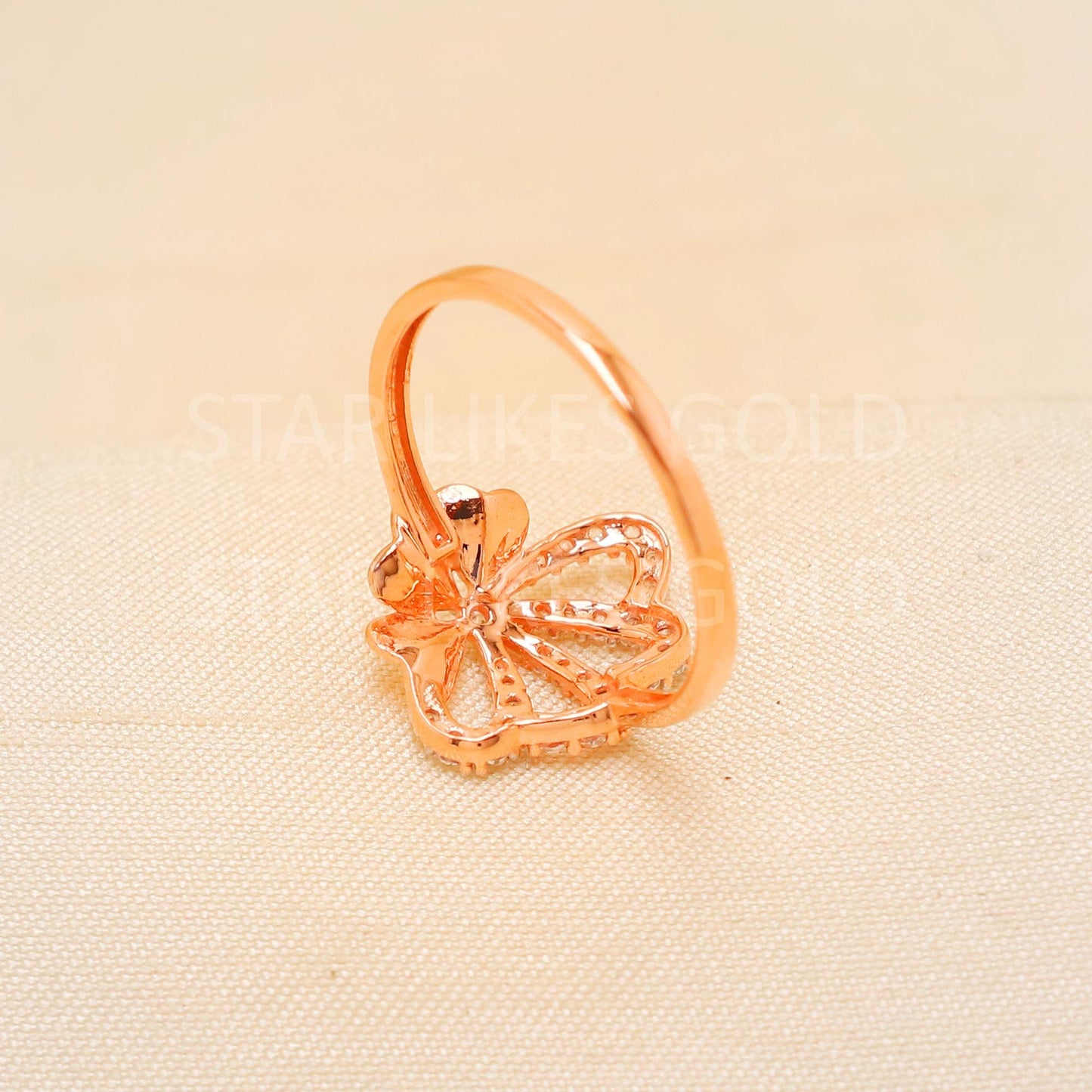 Handcrafted 18k Rose Gold handmade Rings - Artisan Jewelry, 18k Jewelry, Designer Gold Ring, Hallmarked, PR1910