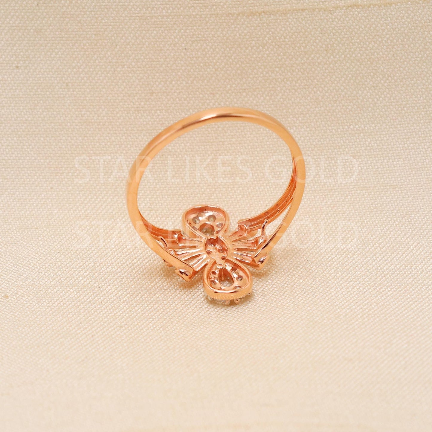 Handcrafted 18k Rose Gold handmade Rings - Artisan Jewelry, 18k Jewelry, Designer Gold Ring, Hallmarked, PR1911