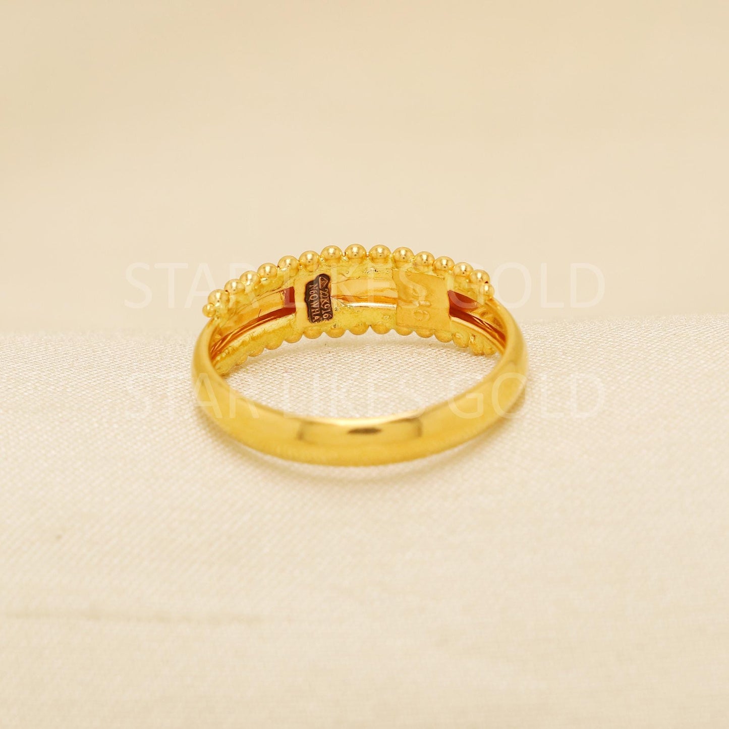 Handcrafted 22k Pure Gold handmade Rings - Artisan Jewelry, 22k Jewelry, Designer Gold Ring, Hallmarked, PR1917