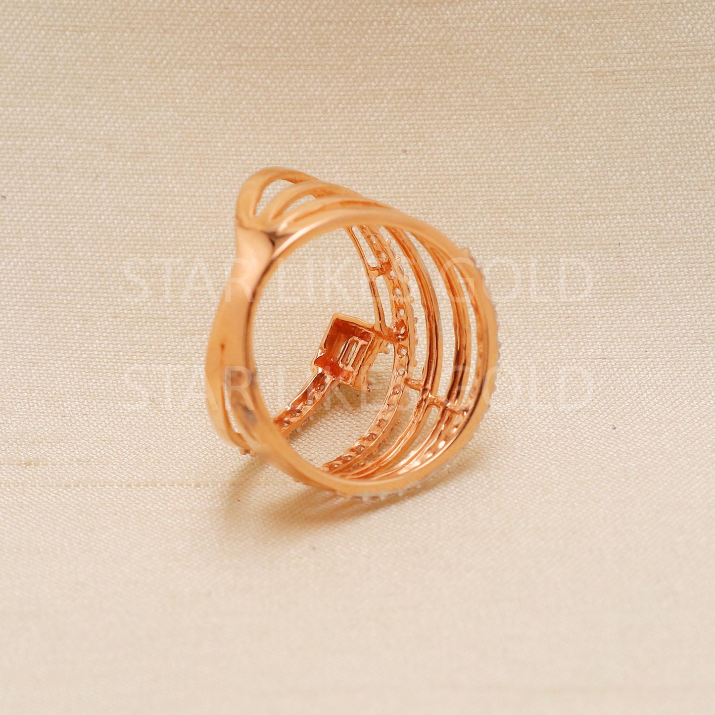 Handcrafted 18k Pure Gold handmade Rings - Artisan Jewelry, 22k Jewelry, Designer Gold Ring, Hallmarked, PR1936