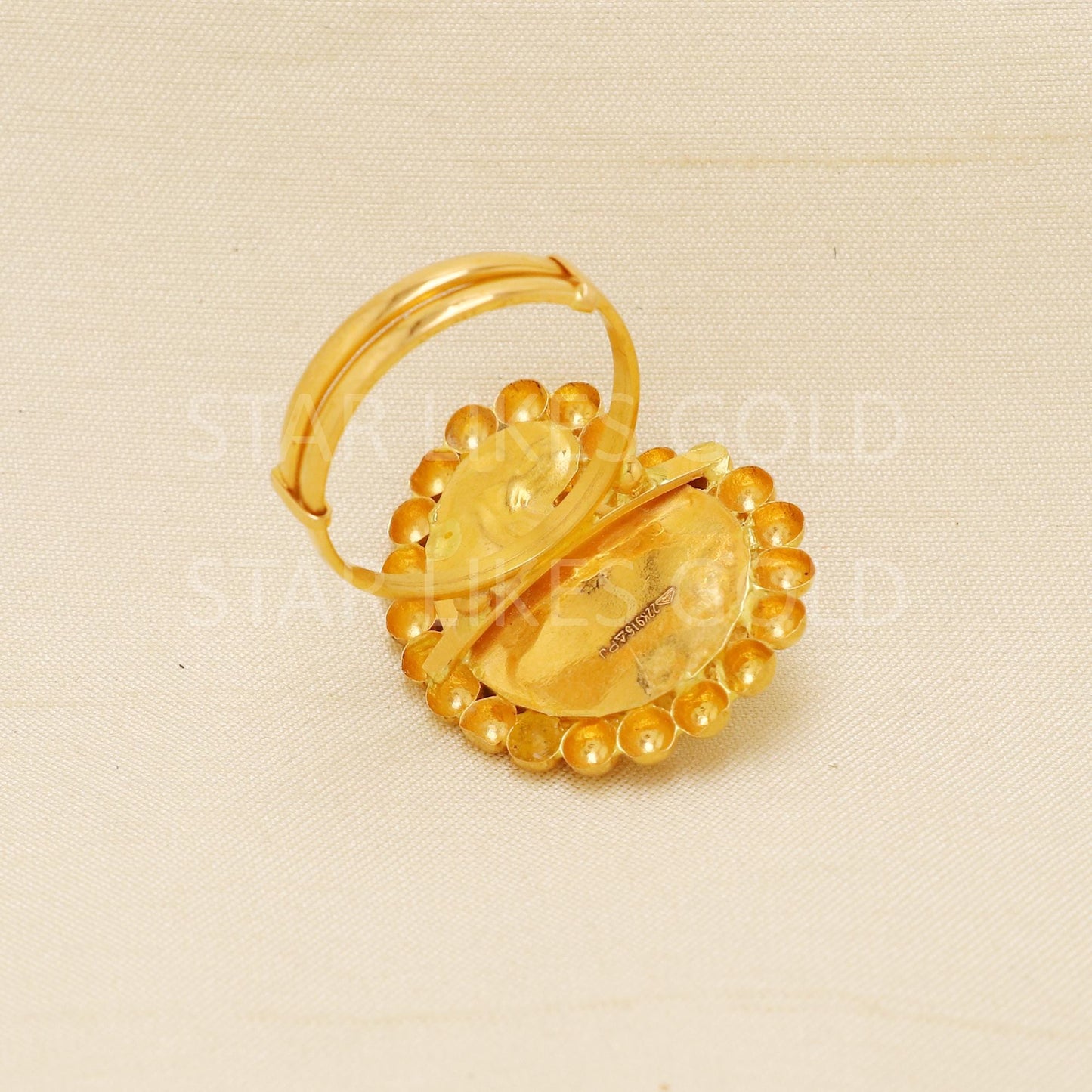 Handcrafted 22k Pure Gold handmade Rings - Artisan Jewelry, 22k Jewelry, Designer Gold Ring, Hallmarked, PR1940