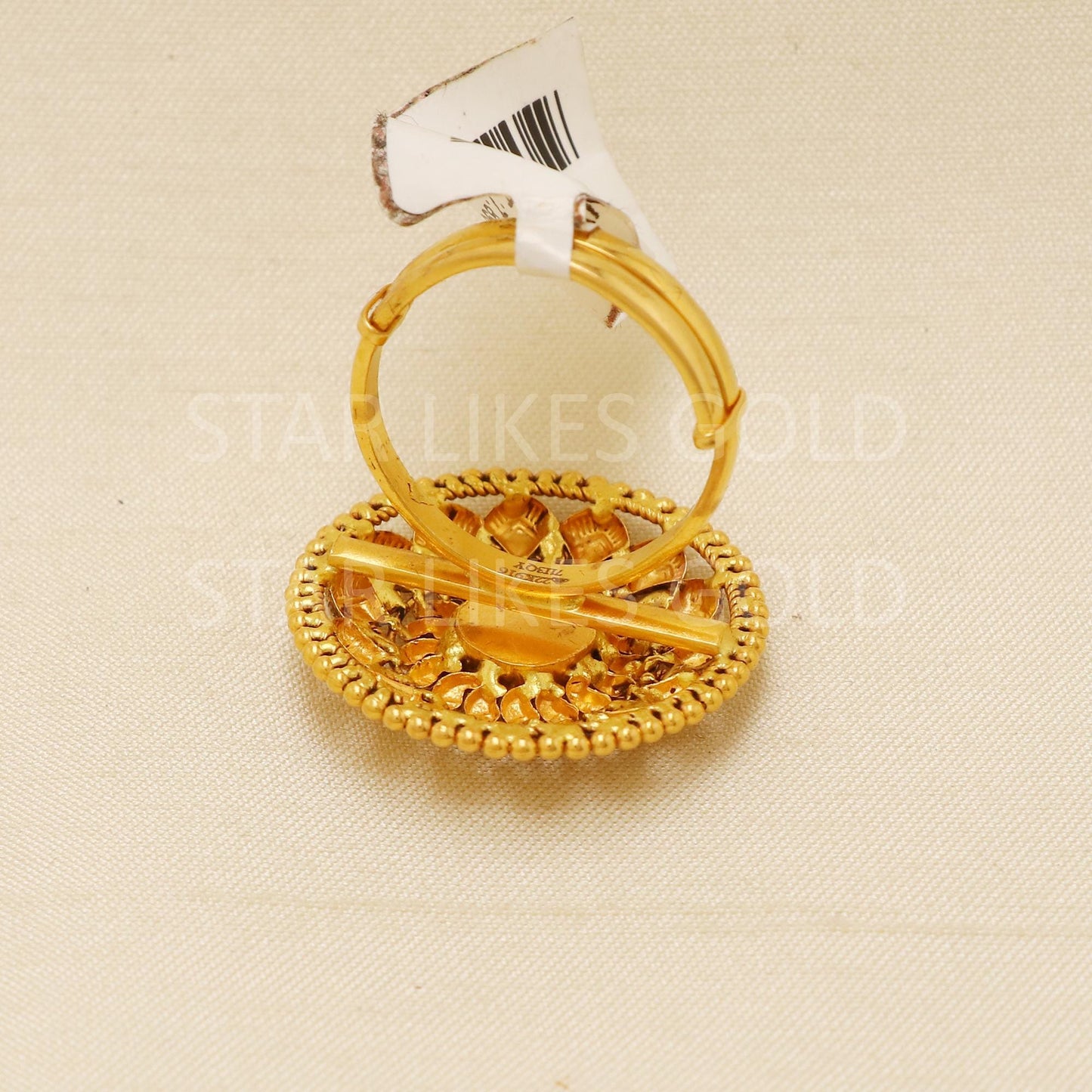 Handcrafted 22k Pure Gold handmade Rings - Artisan Jewelry, 22k Jewelry, Designer Gold Ring, Hallmarked, PR1942