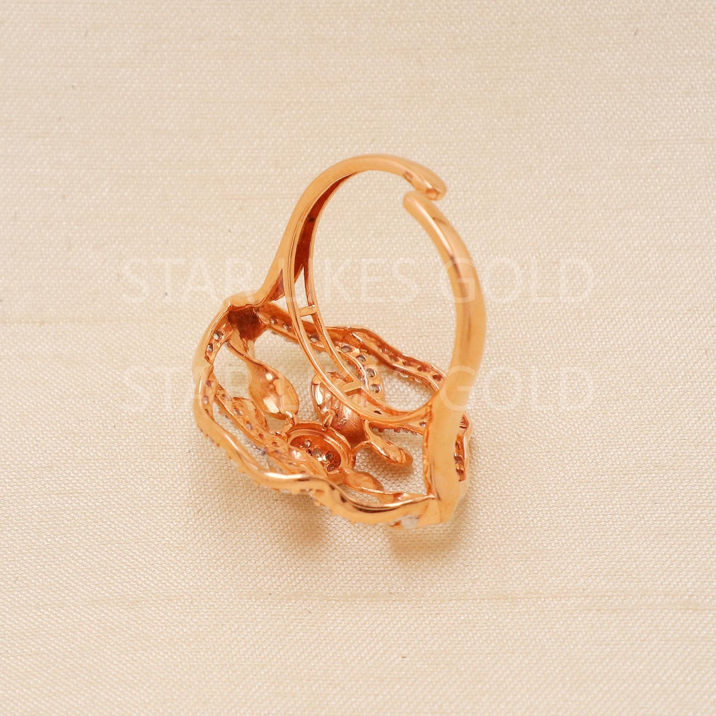 Handcrafted 18k Pure Gold handmade Rings - Artisan Jewelry, 22k Jewelry, Designer Gold Ring, Hallmarked, PR1957
