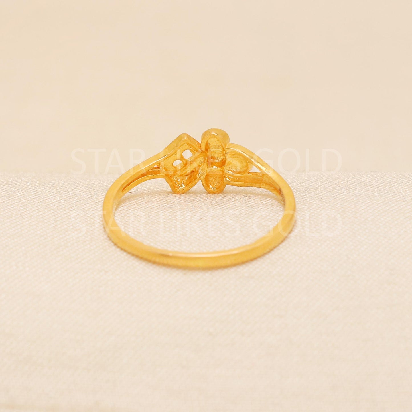 Handcrafted 22k Pure Gold handmade Rings - Artisan Jewelry, 22k Jewelry, Designer Gold Ring, Hallmarked, PR1970