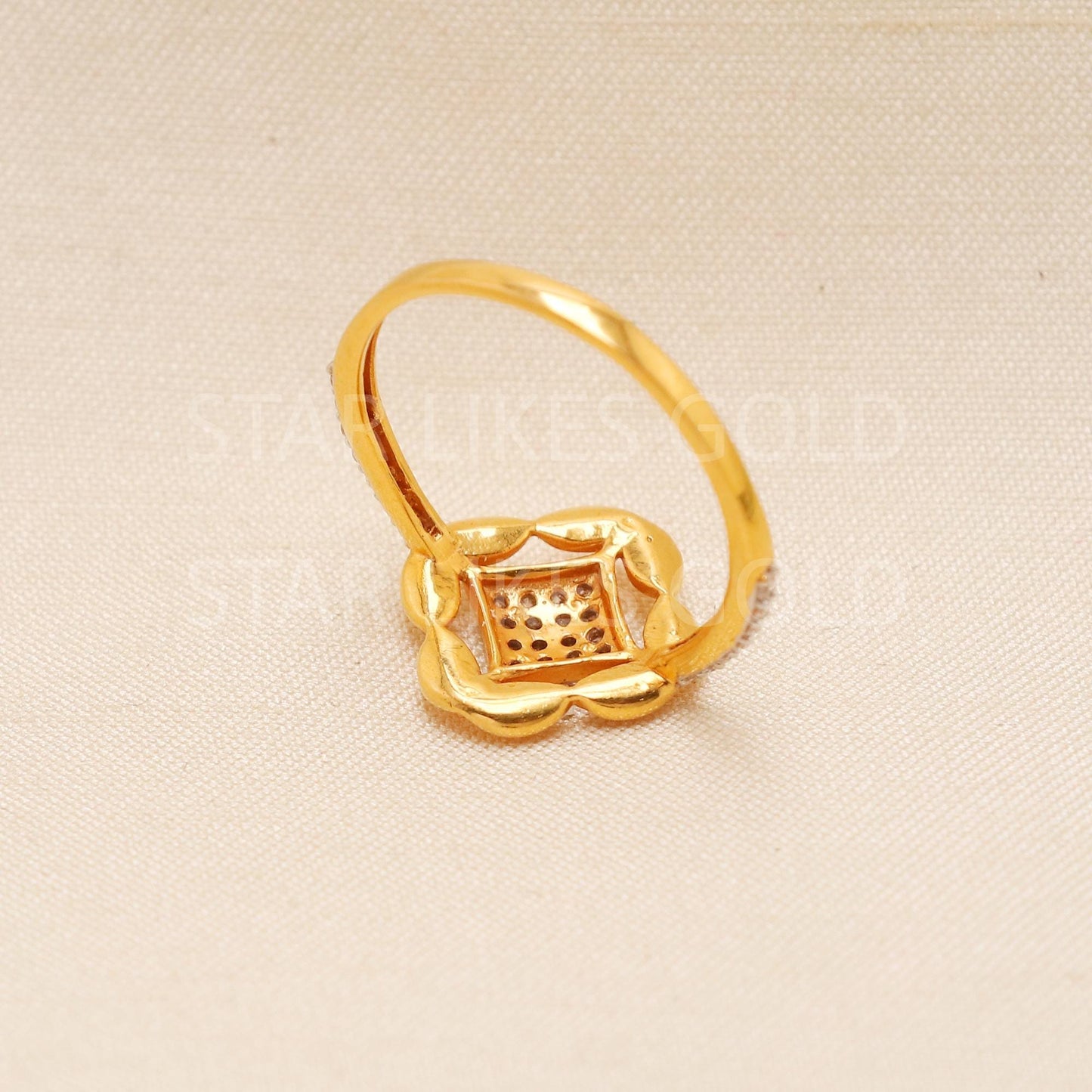 Handcrafted 22k Pure Gold handmade Rings - Artisan Jewelry, 22k Jewelry, Designer Gold Ring, Hallmarked, PR2173