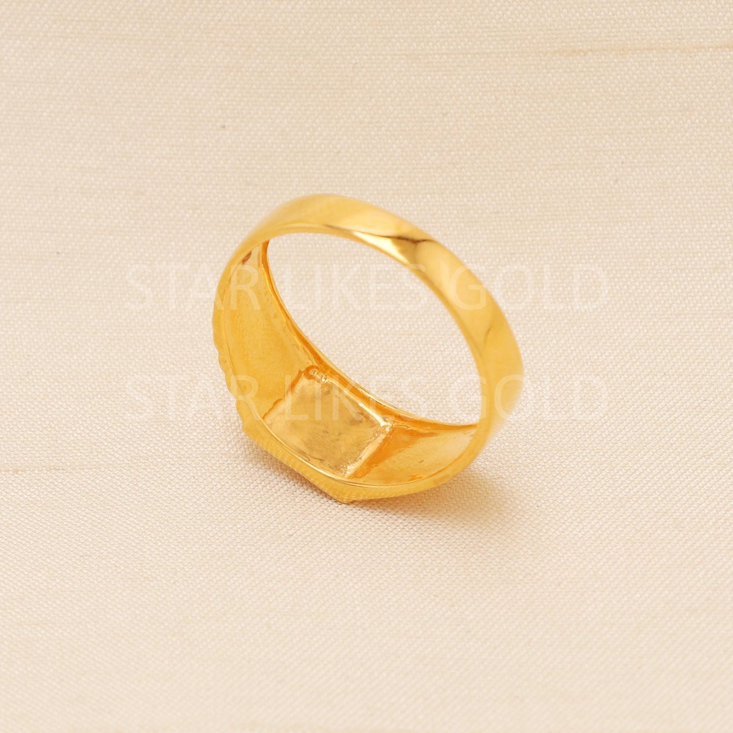 Handcrafted 22k Pure Gold handmade Rings - Artisan Jewelry, 22k Jewelry, Designer Gold Ring, Hallmarked, PR2013