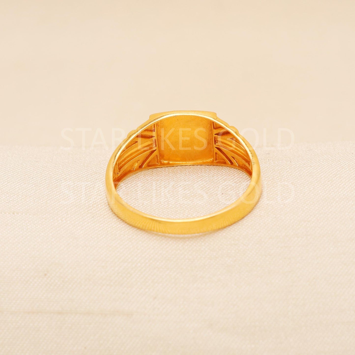 Handcrafted 22k Pure Gold handmade Rings - Artisan Jewelry, 22k Jewelry, Designer Gold Ring, Hallmarked, PR2014