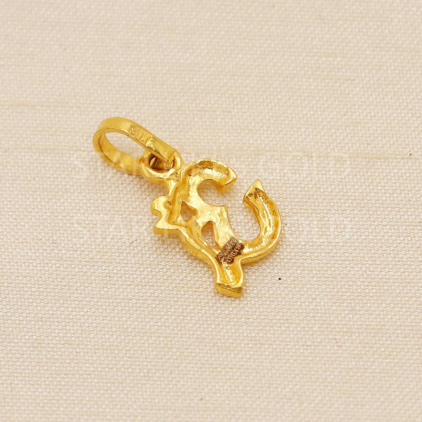 OM 22k Yellow Gold Handmade Pendant Jewelry, PR2075