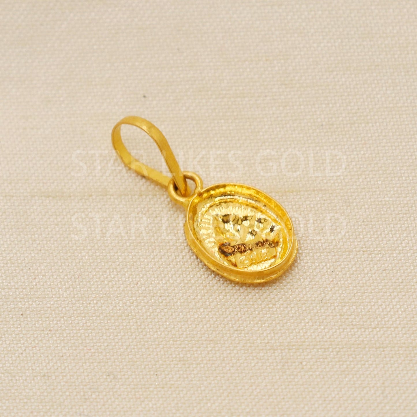 Light Weight Ganeshji Real 22k Gold Handmade Pendant Jewelry, PR2106