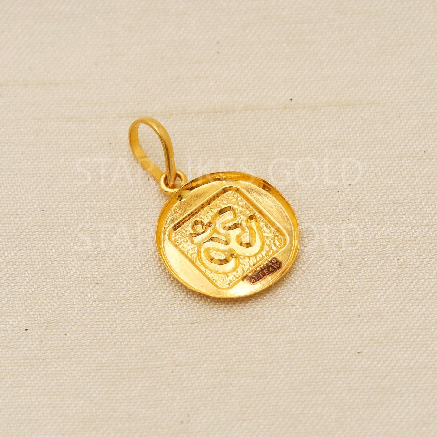 OM 22k Yellow Gold Handmade Pendant Jewelry, PR2119