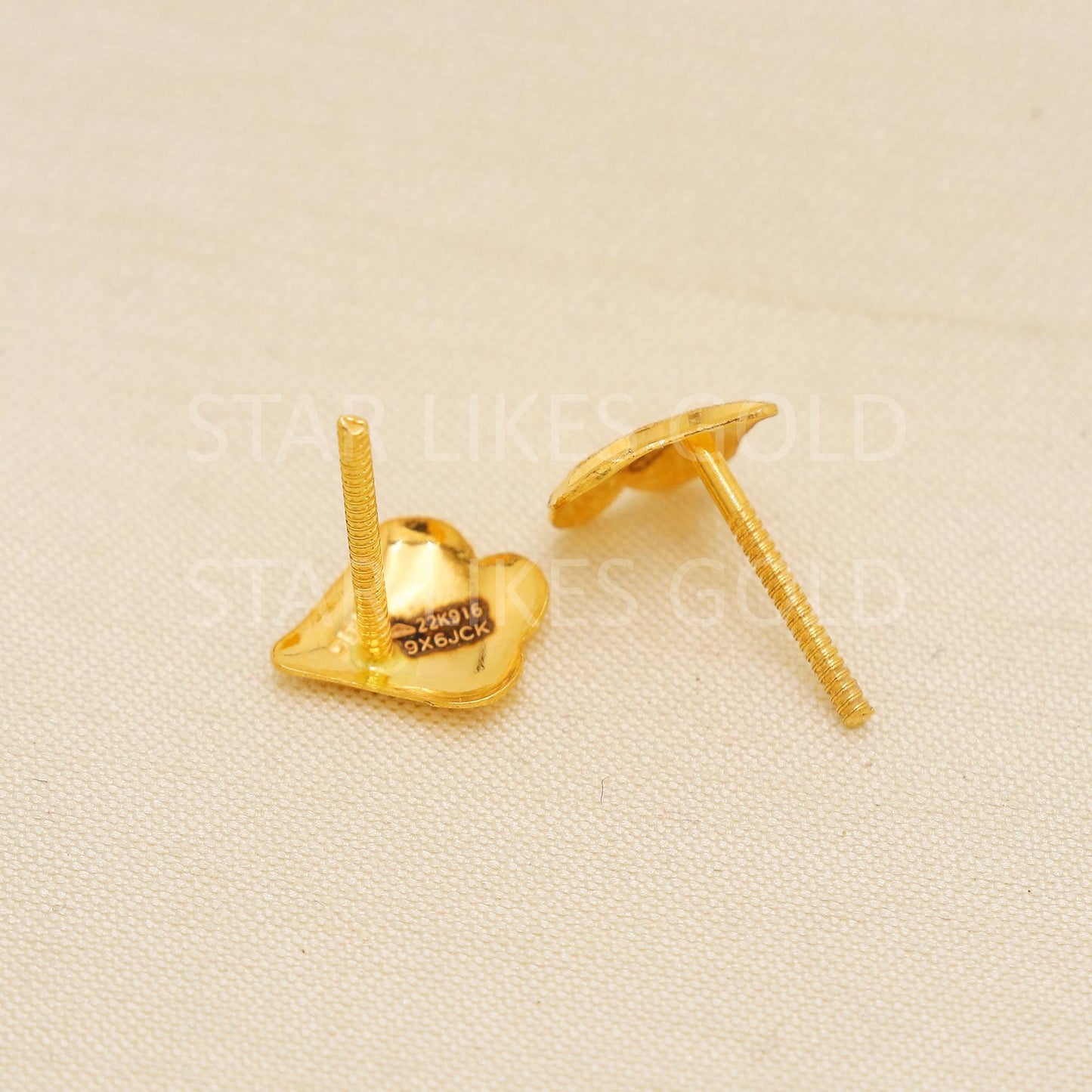 Elegant 22k Gold Geometric Tops - Hallmark Certified Quality Jewelry, PR2212