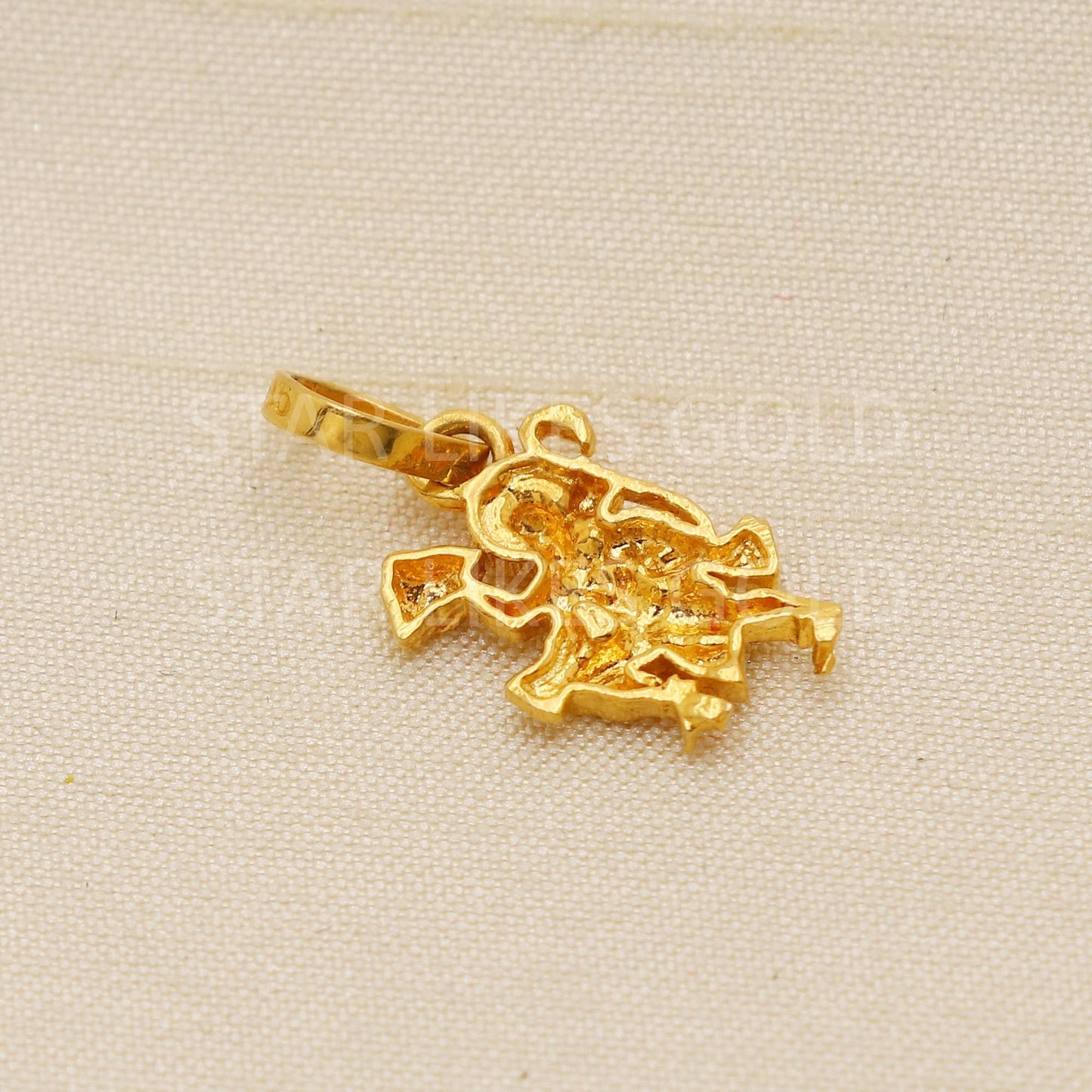 Hanuman ji Bajrang Bali 22k Yellow Gold Handmade Charms Pendant light weight Jewelry, PR2083
