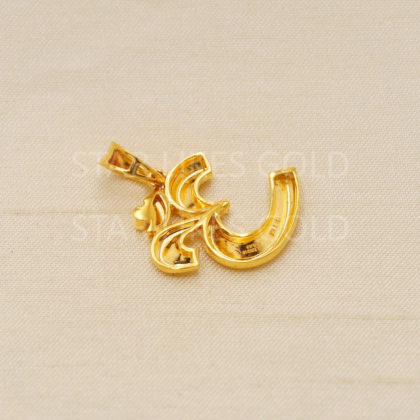 OM 22k Yellow Gold Handmade Pendant Jewelry, PR2112