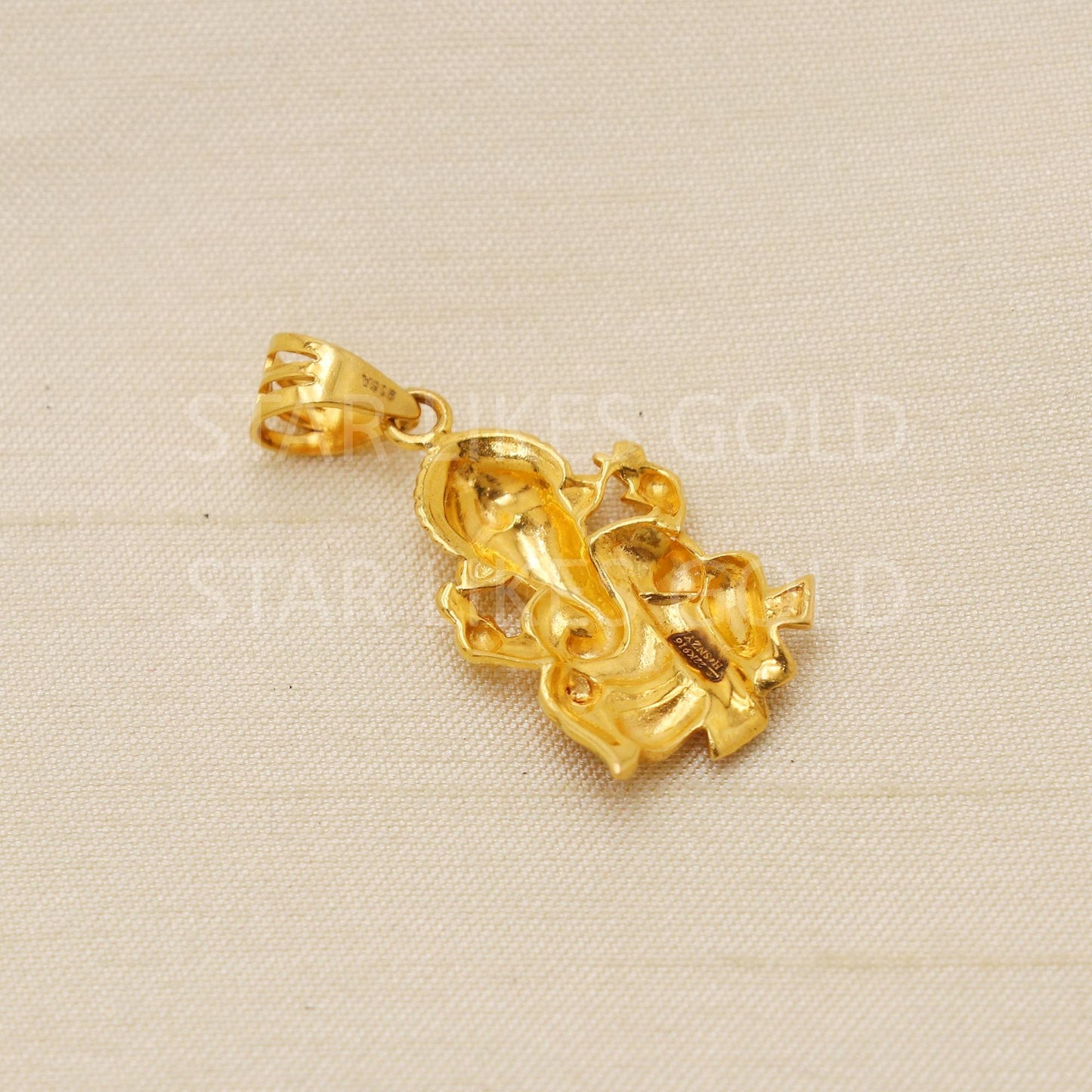 Lord Ganeshji 22k Gold Handmade Pendant Jewelry, PR2113